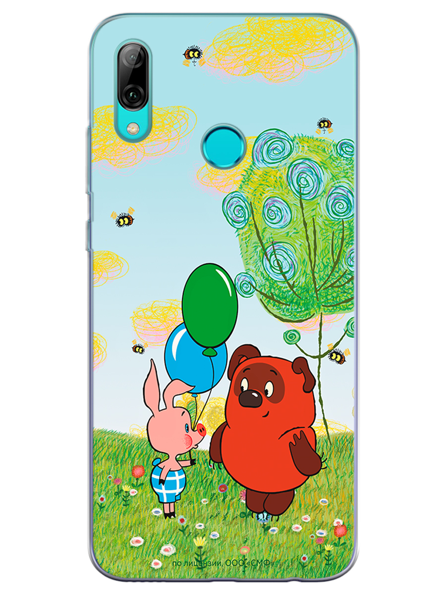 Силиконовый чехол Mcover для смартфона Huawei P Smart 2019 Honor 10 Lite Союзмультфильм Лучшие друзья - фото 1