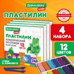 Пластилин Brauberg 12 цв.