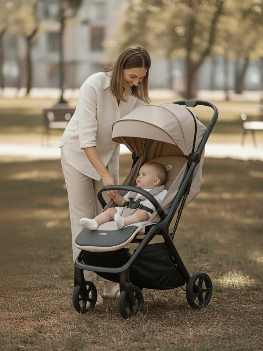 Коляска прогулочная Tomix Easy бежевый - фото 17