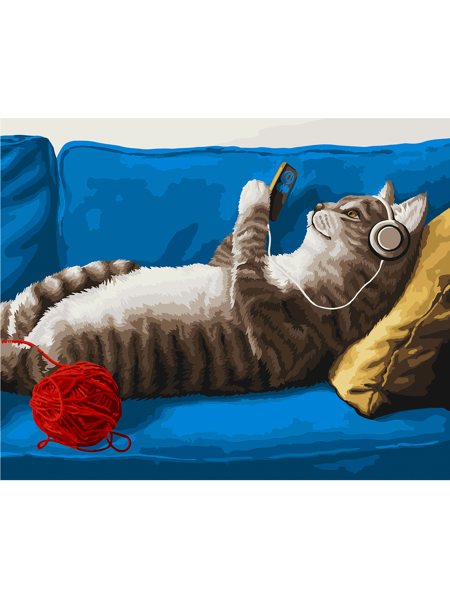 Картина по номерам Art on Canvas Будни кота в ассортименте - фото 2