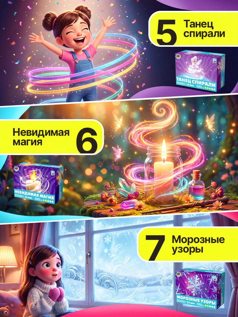 Набор для опытов PRO опыты Для девочек 10в1 - фото 6