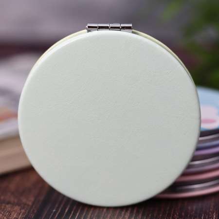 Зеркало карманное iLikeGift Bear lily of valley green с увеличением