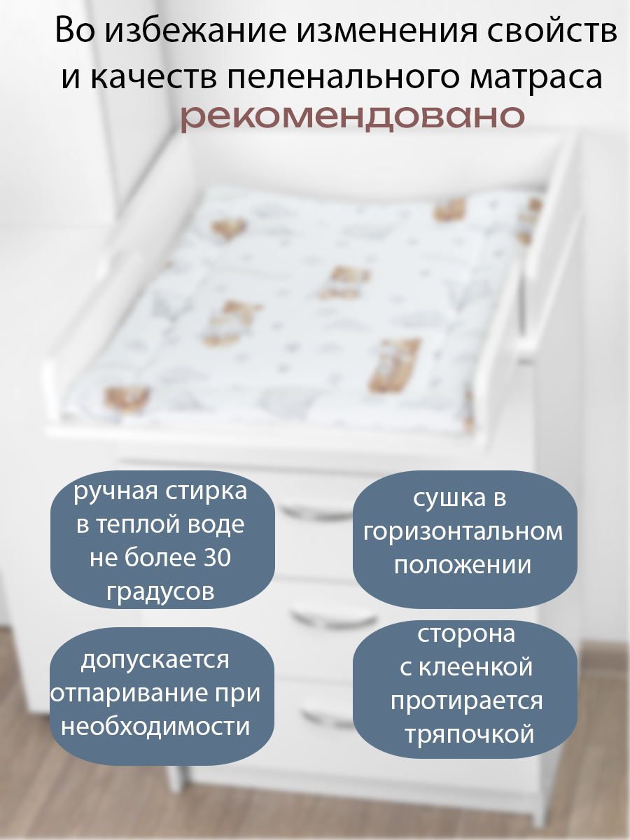 Матрас для пеленания БОНЯМ двухсторонний - фото 4