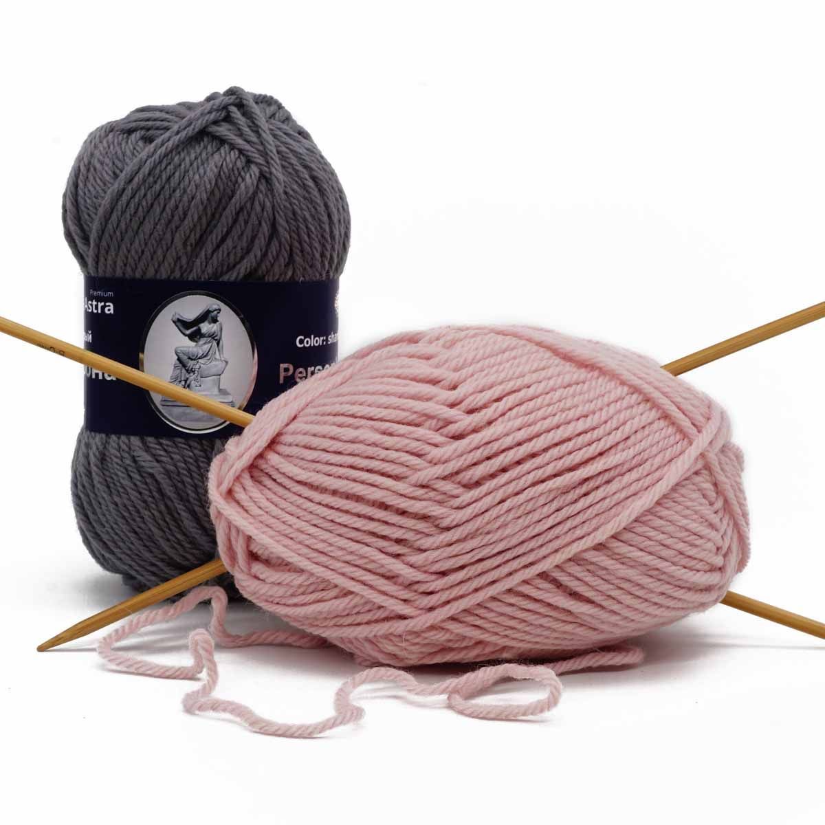 Пряжа Astra Premium Персефона шерстяная 100 г 100 м 03 красный 3 мотка - фото 11