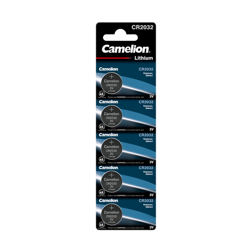 Батарейка литиевая Camelion CR2032 BL-5 - фото 1