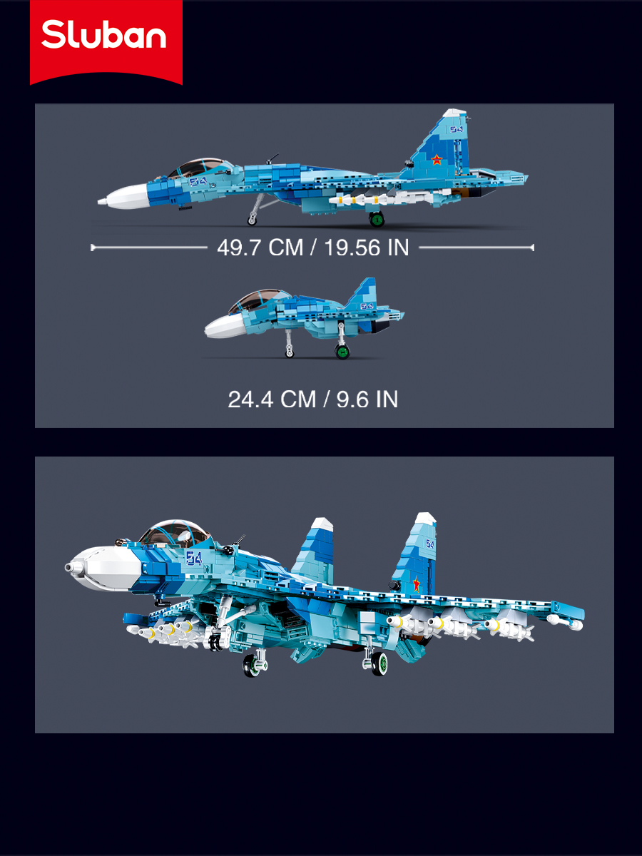 Конструктор SLUBAN Модельки 1040 дет. - фото 2