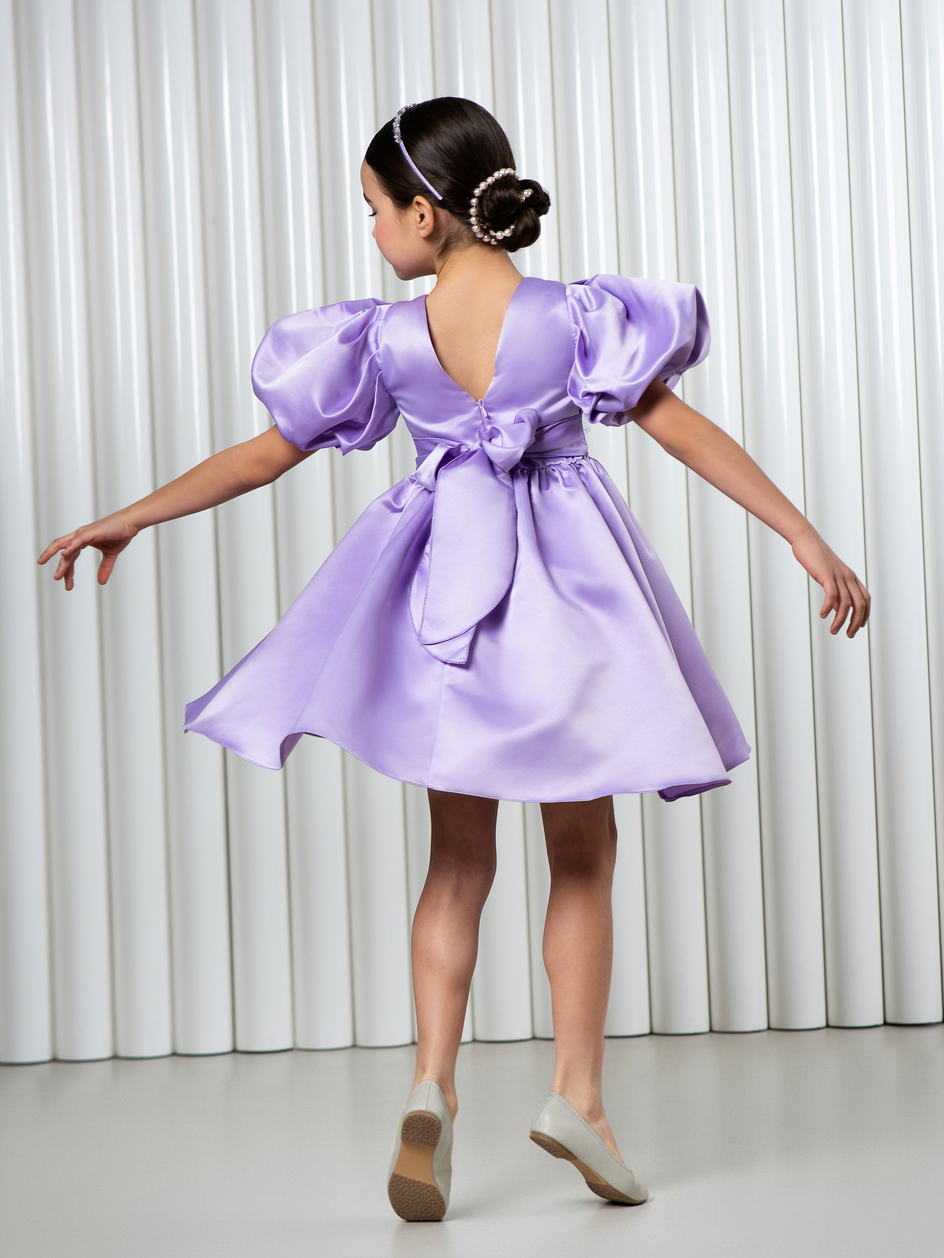 Платье LisaWeta D-143 лиловый - фото 8