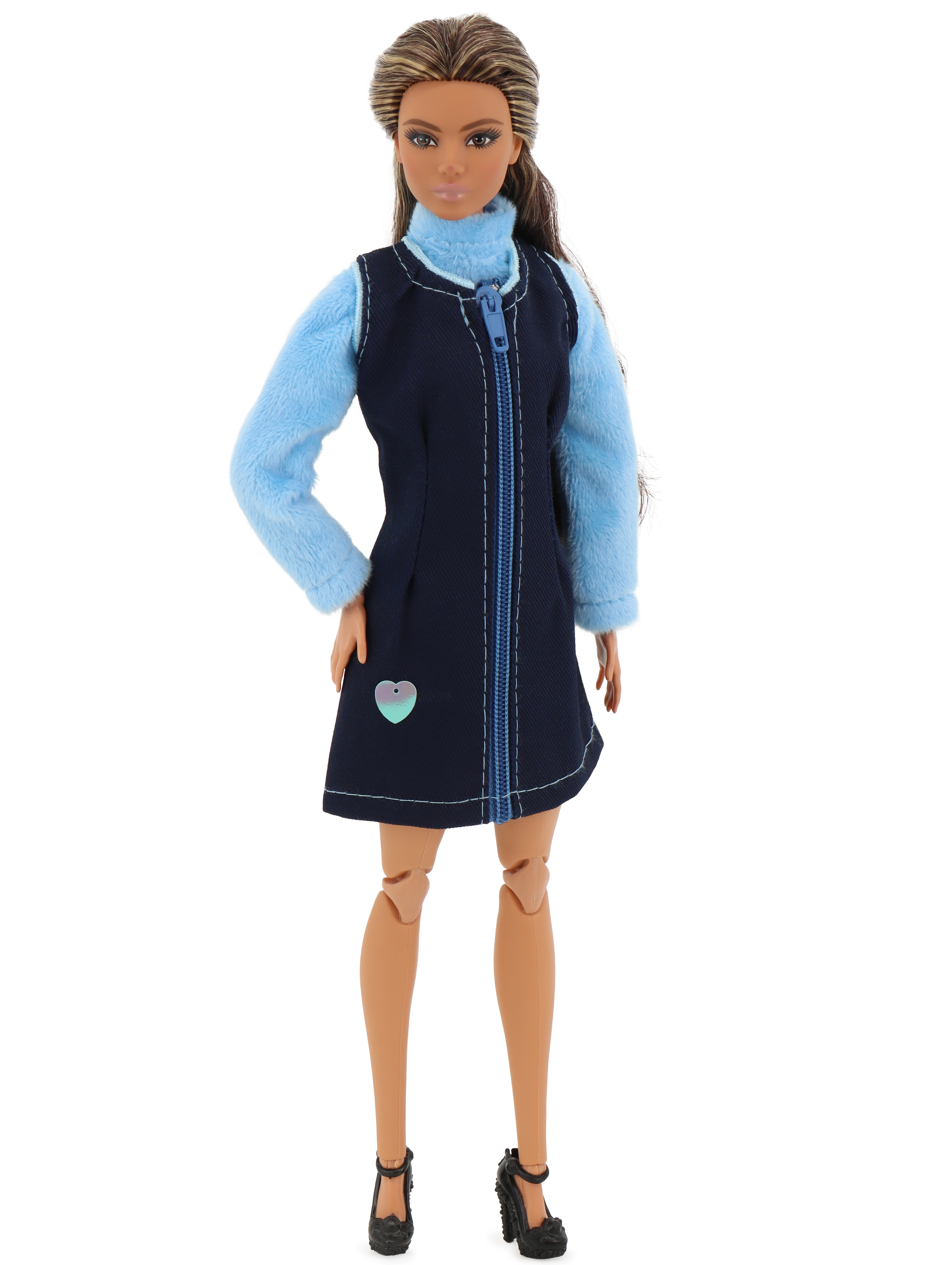 Одежда для кукол Модница 7777синий-голубой - фото 6