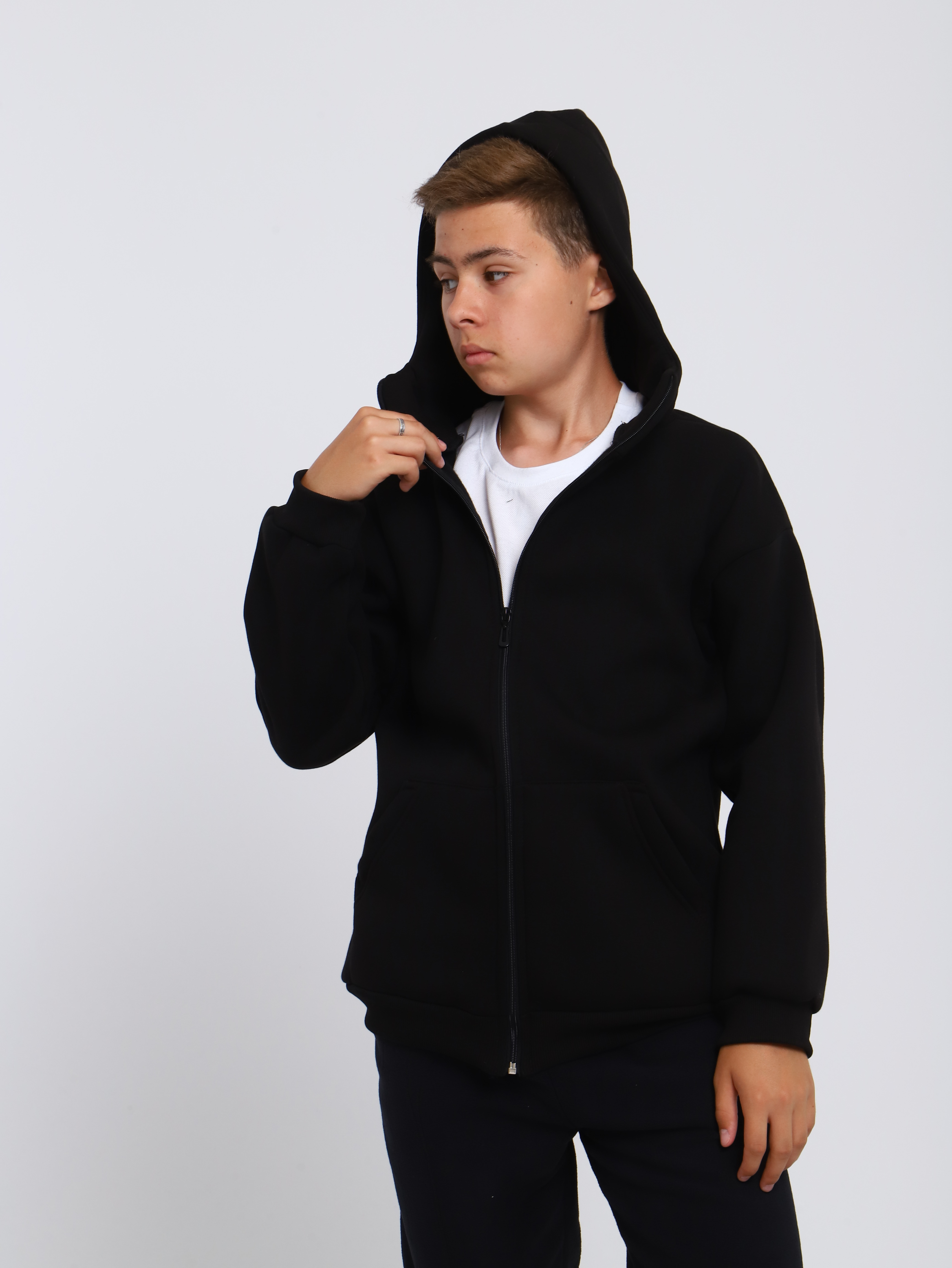 Толстовка ЛАДОШКИ Толстовка Арктика черный - фото 5