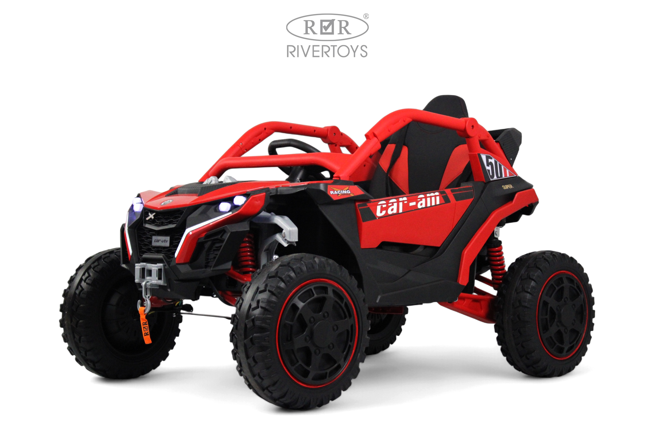 Электромобиль RIVERTOYS Z707ZZ-RED С пультом ДУ - фото 1
