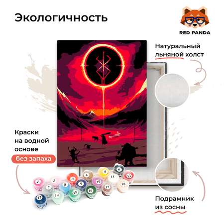 Картина по номерам Red Panda