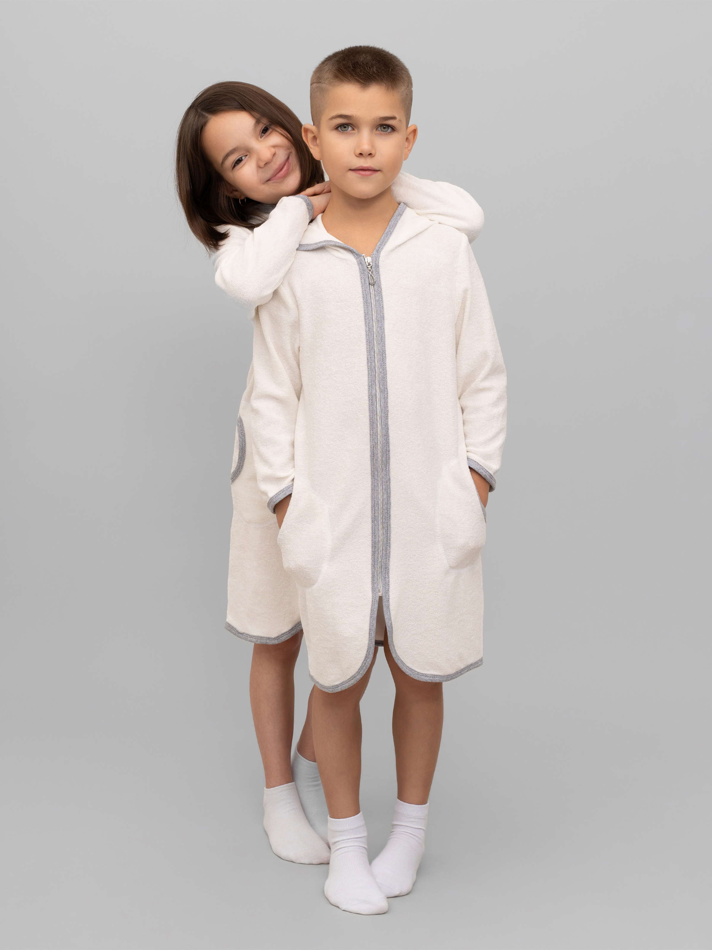 Халат Утенок 906 молочный - фото 4