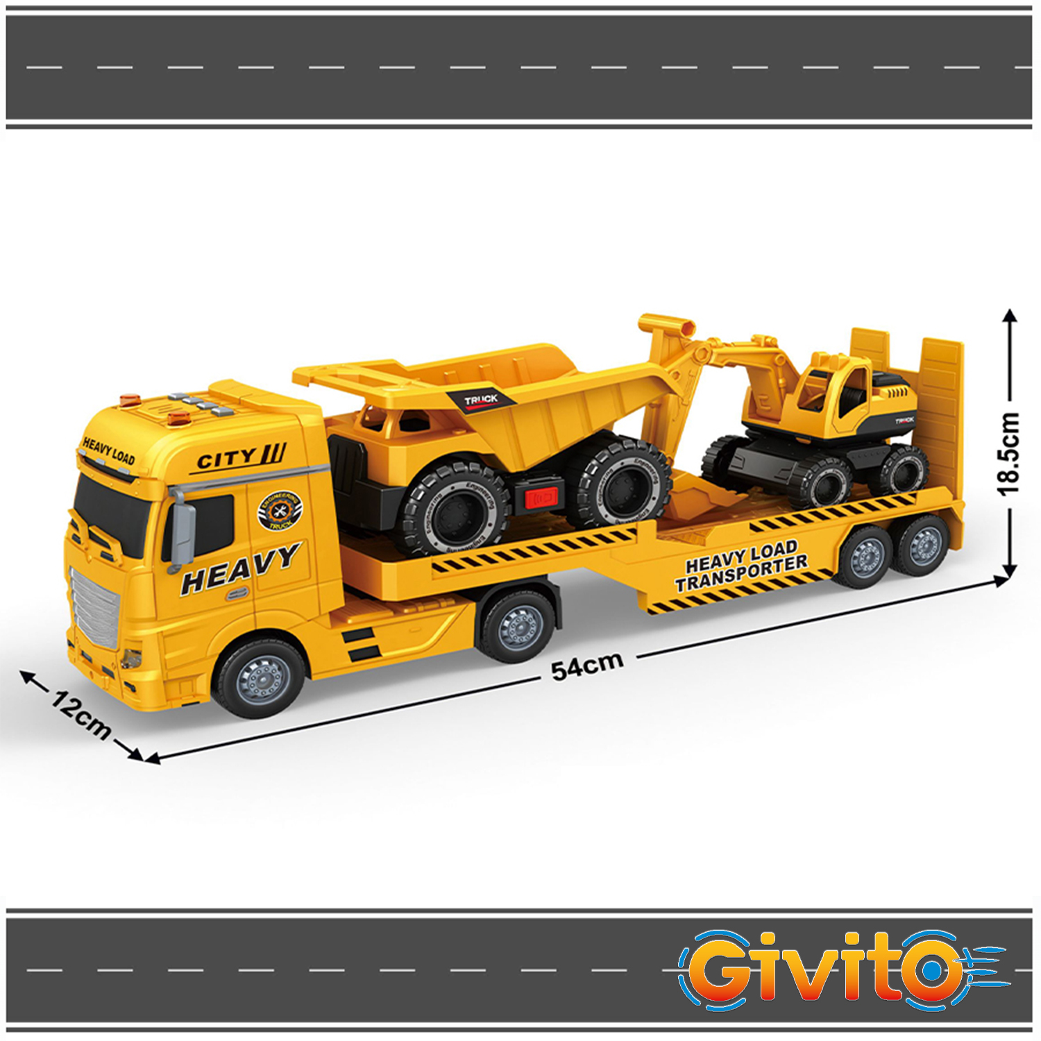 Автовоз Givito Инженерный транспортер G235-477 - фото 4