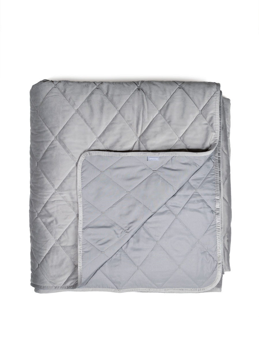 Покрывало DeNASTIA 240 x 240 см велюр - фото 8