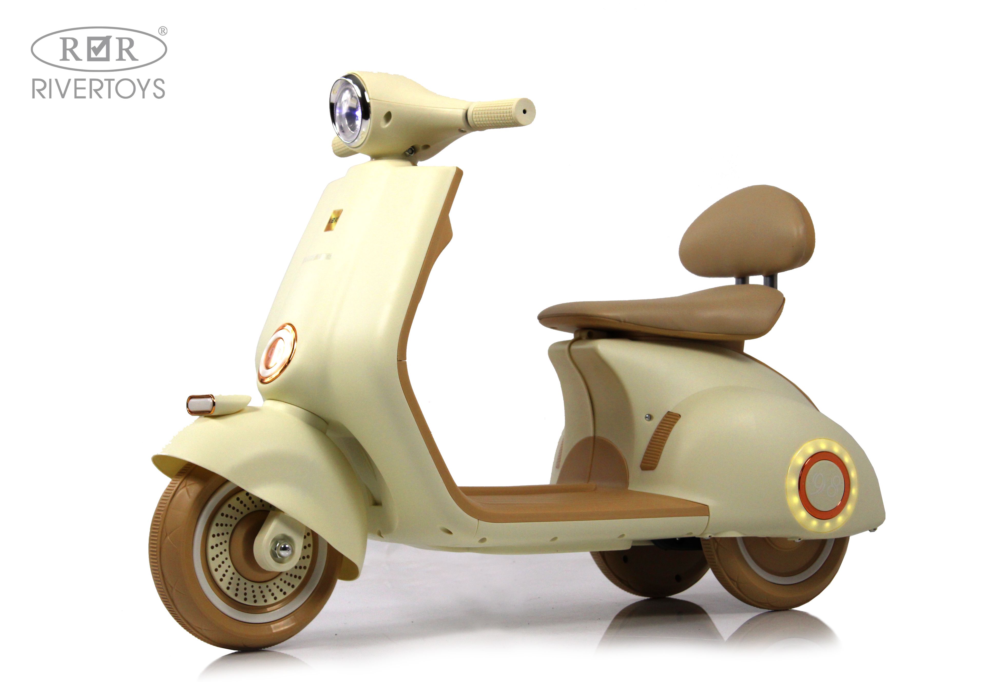 Электромобиль RIVERTOYS K444PX-A-BEIGE - фото 11