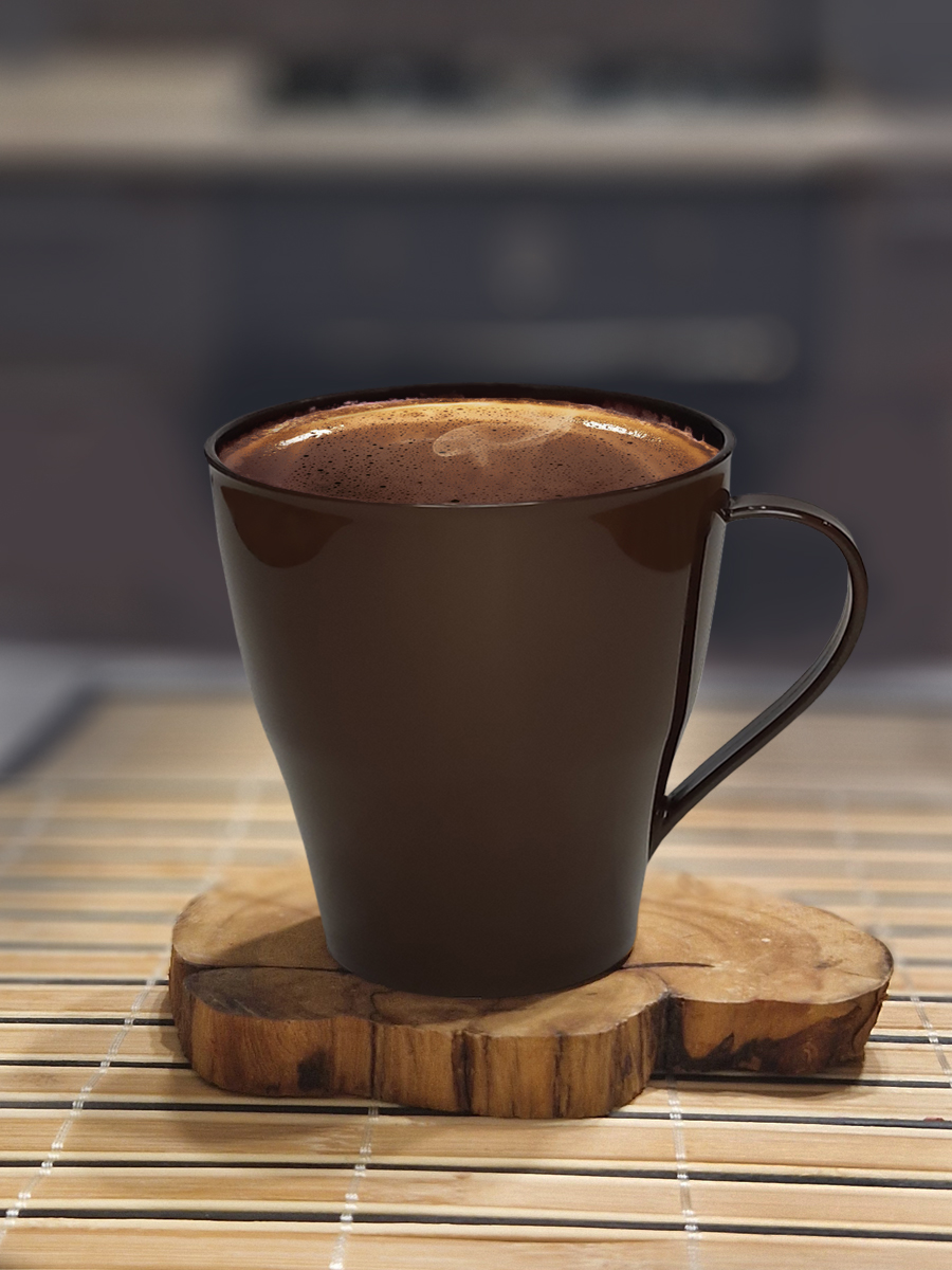 Набор посуды Solaris 4 чашки 0,36л с крышками ванильно-шоколадный - фото 7