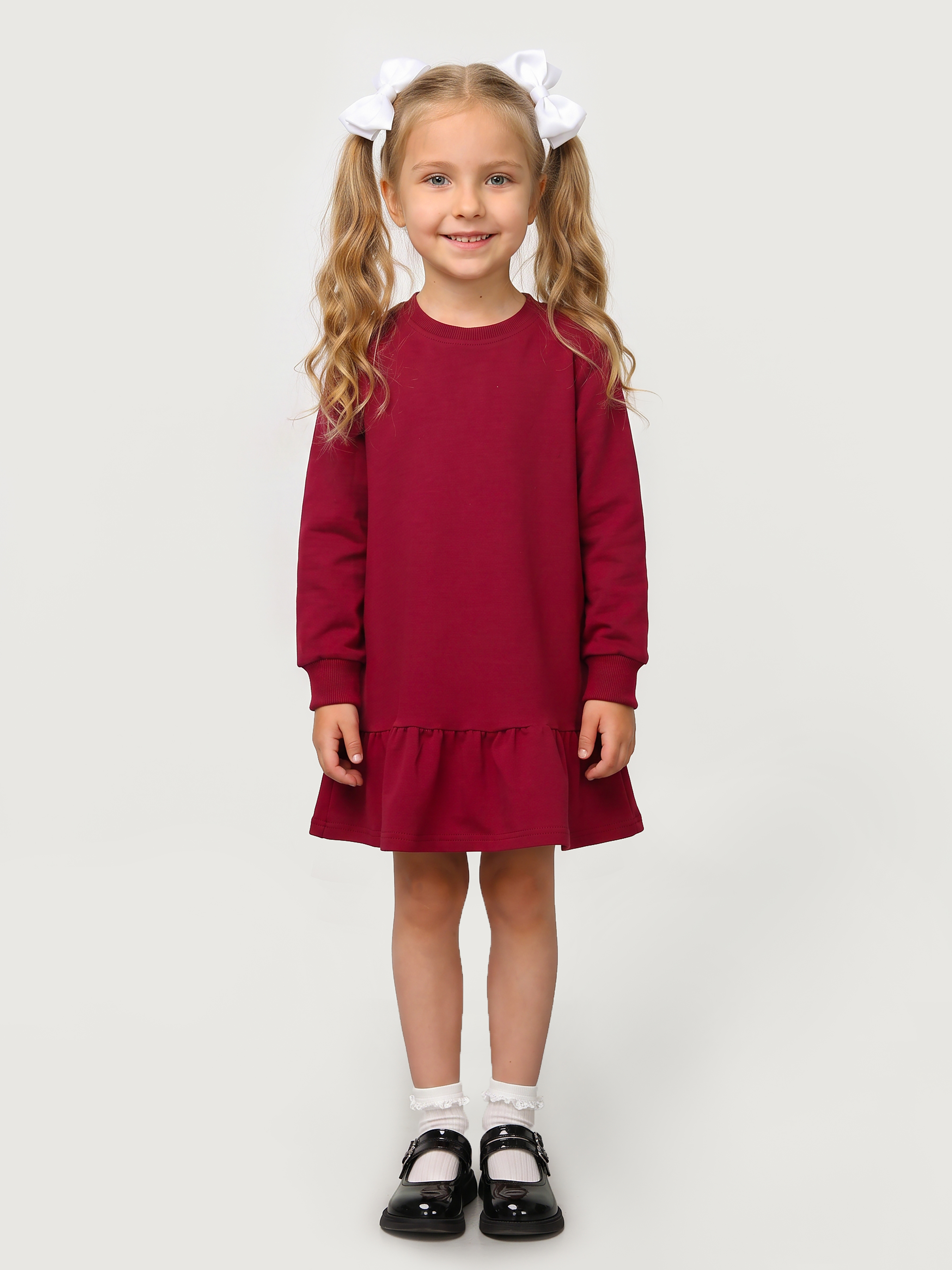 Платье Mini Me D5/бордо - фото 5