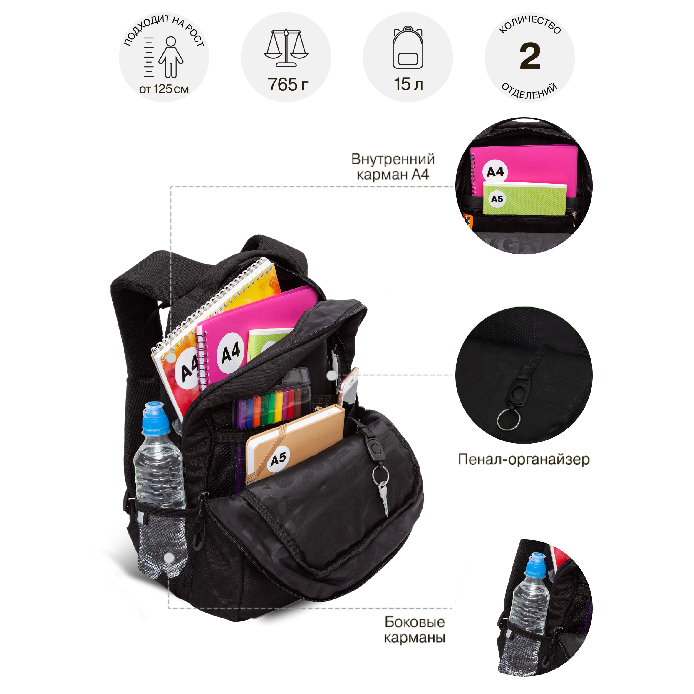 Рюкзак Grizzly для мальчика - фото 6