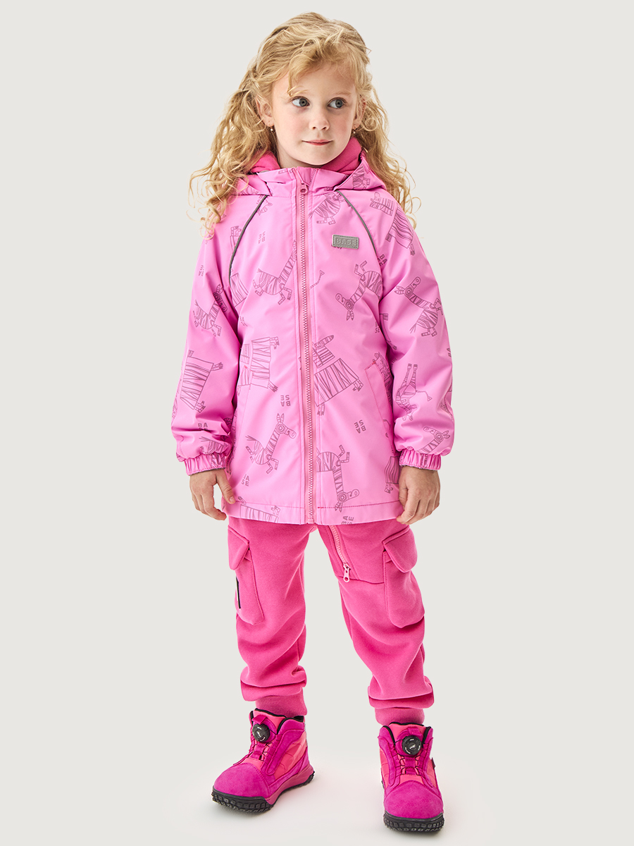 Ветровка BASE by NIKASTYLE б4л10026 розовый - фото 10