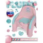 Горшок детский BabyCare Fluffy розовый-мятный
