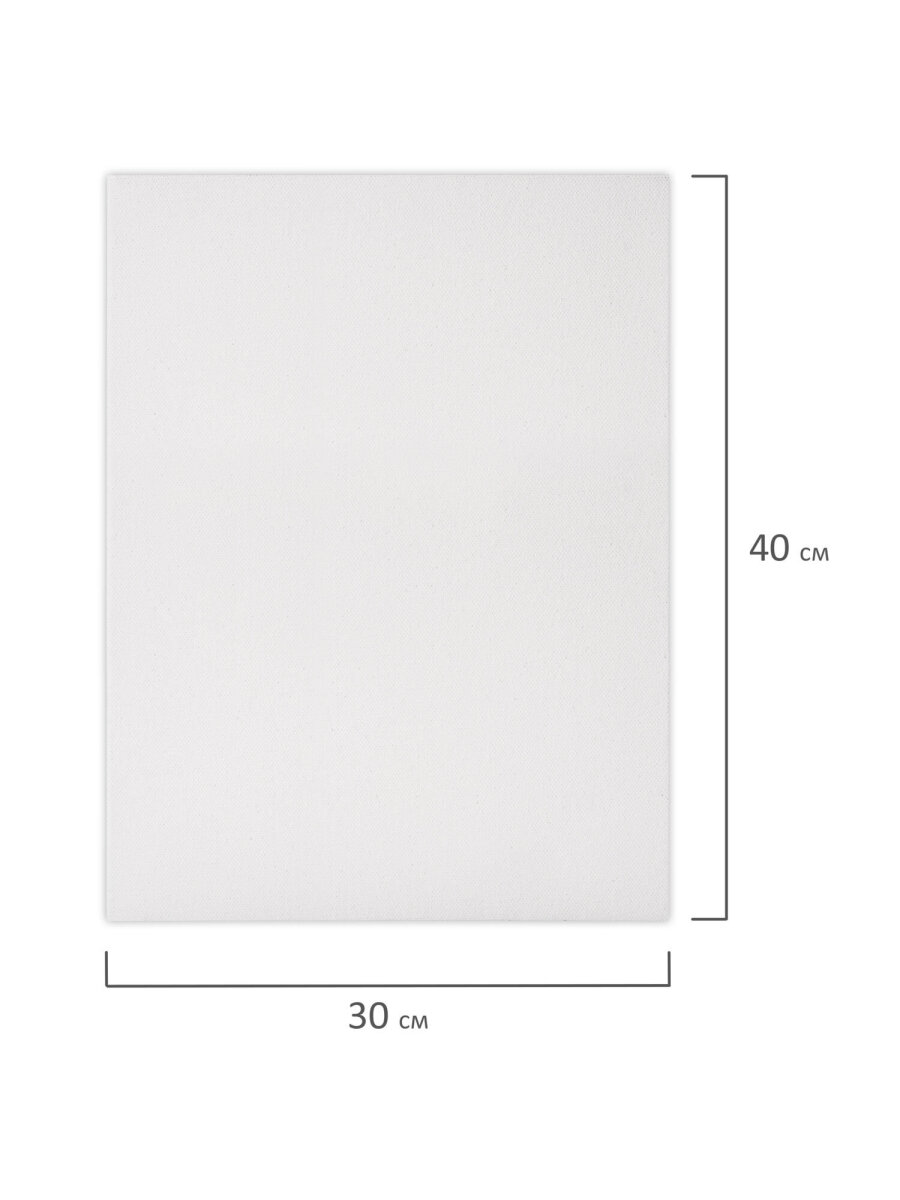 Холст для рисования Brauberg на подрамнике 30х40 см грунтованный 100% хлопок набор 2 штуки - фото 9