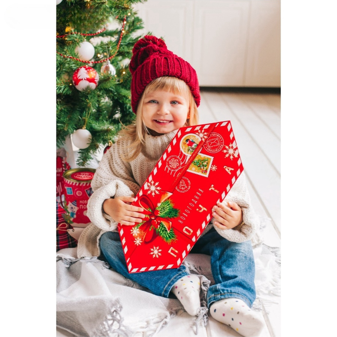 Сборная коробка-конфета Дарите Счастье "Новогодняя почта", 18 х 28 х 10 см - фото 8