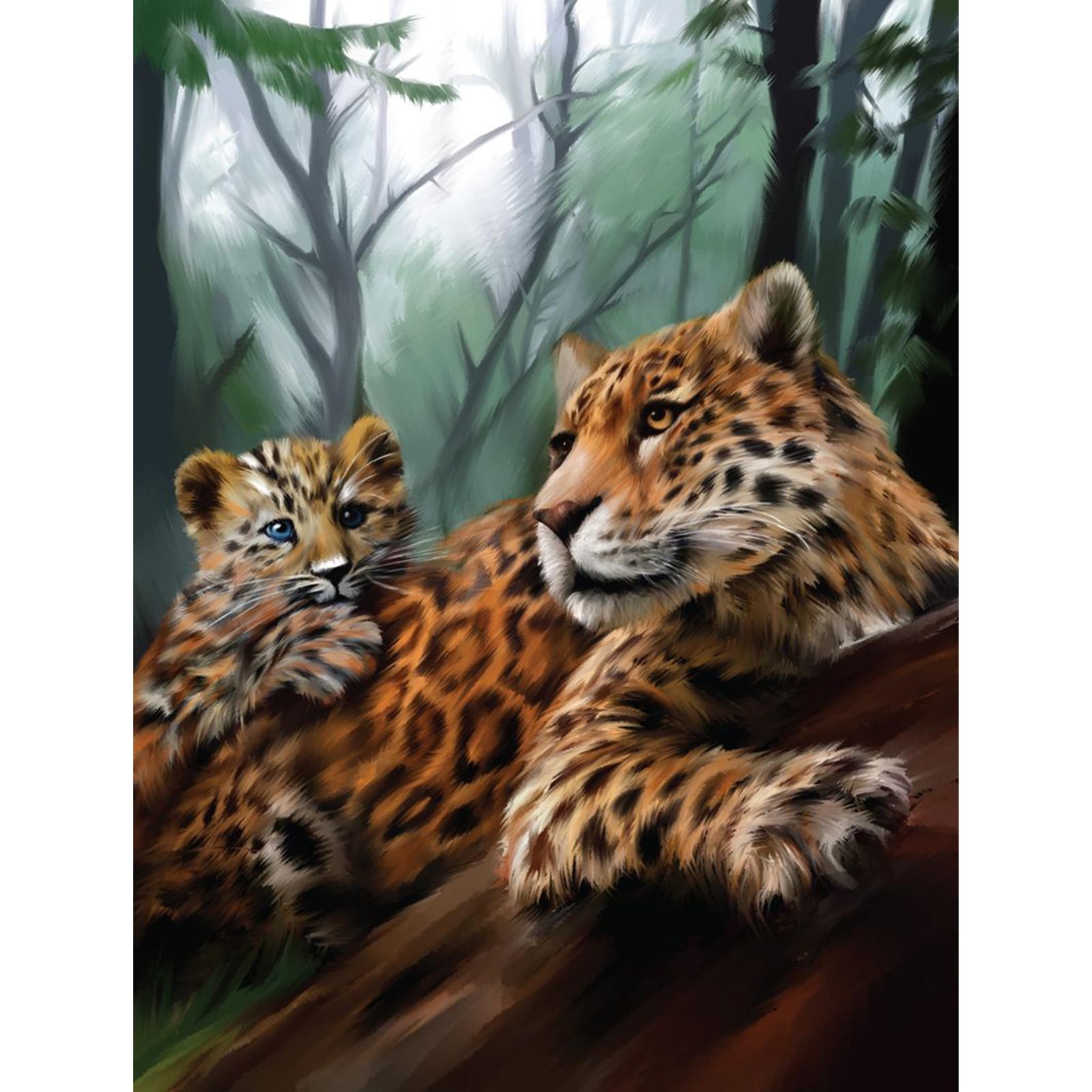 Алмазная мозаика Школа Талантов Леопарды - фото 1