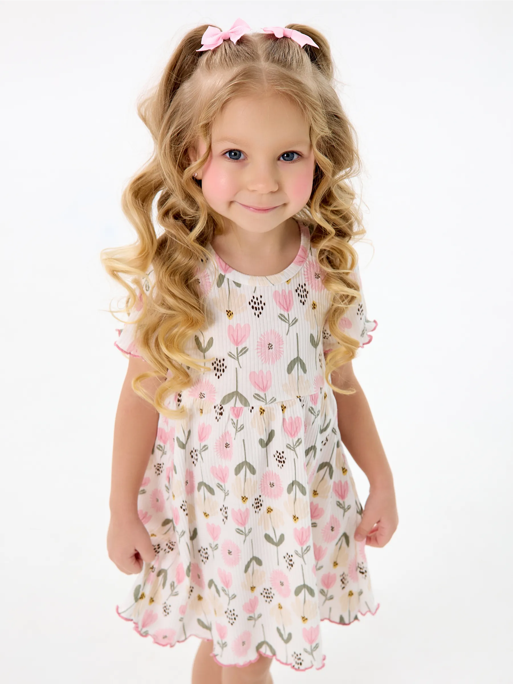 Платье YAXX 007--Платье цветы/белый (Л) - фото 6