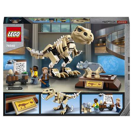 Конструктор LEGO Jurassic World Скелет Тираннозавр блочный