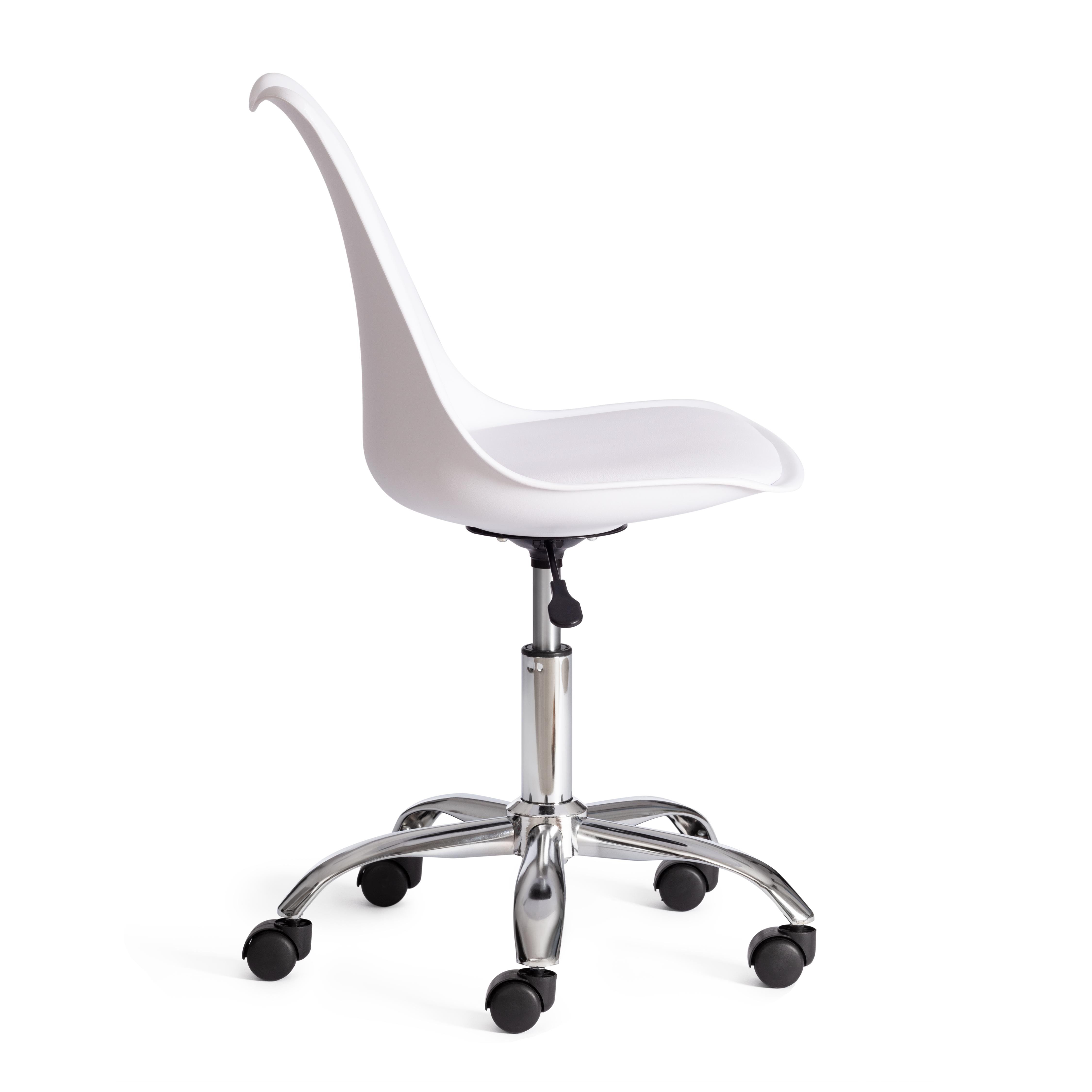 Компьютерное кресло TETCHAIR Тулип белый/хром - фото 3