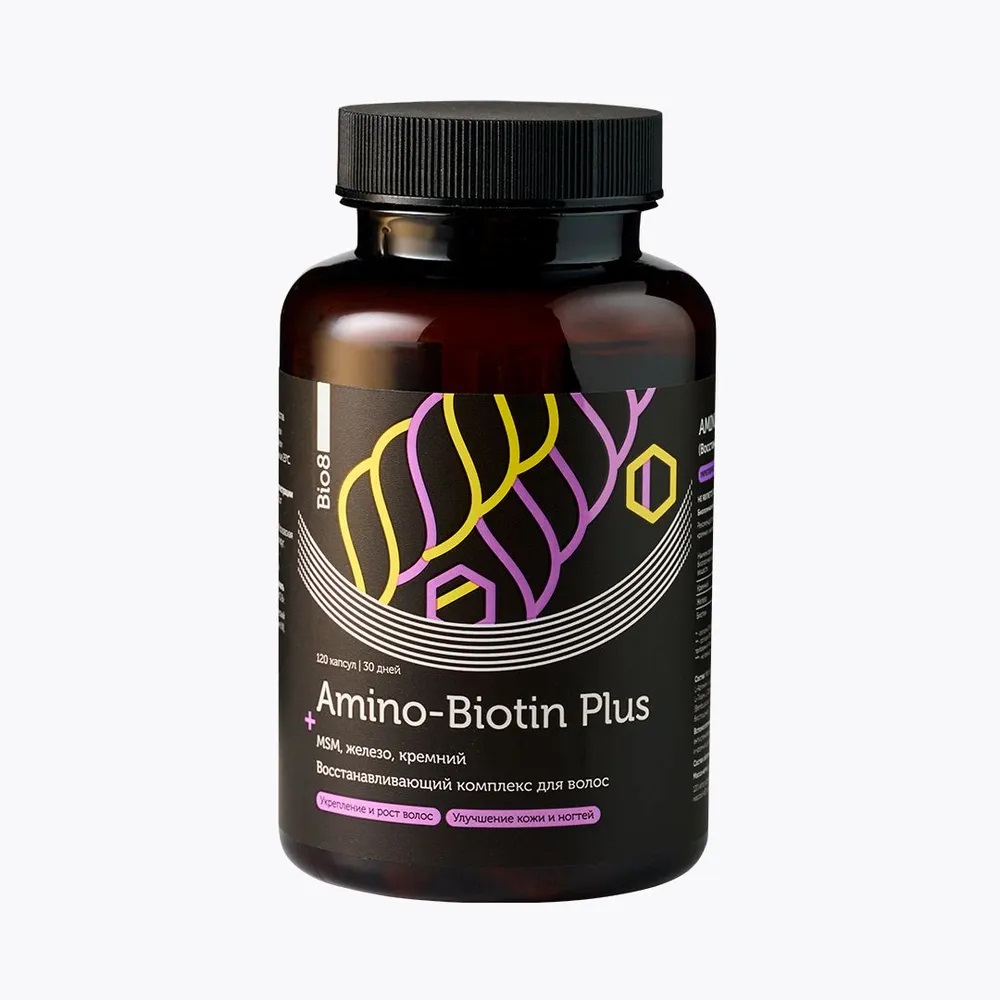 Биотин, рост и здоровье волос Bio8 Amino-Biotin Plus - фото 1
