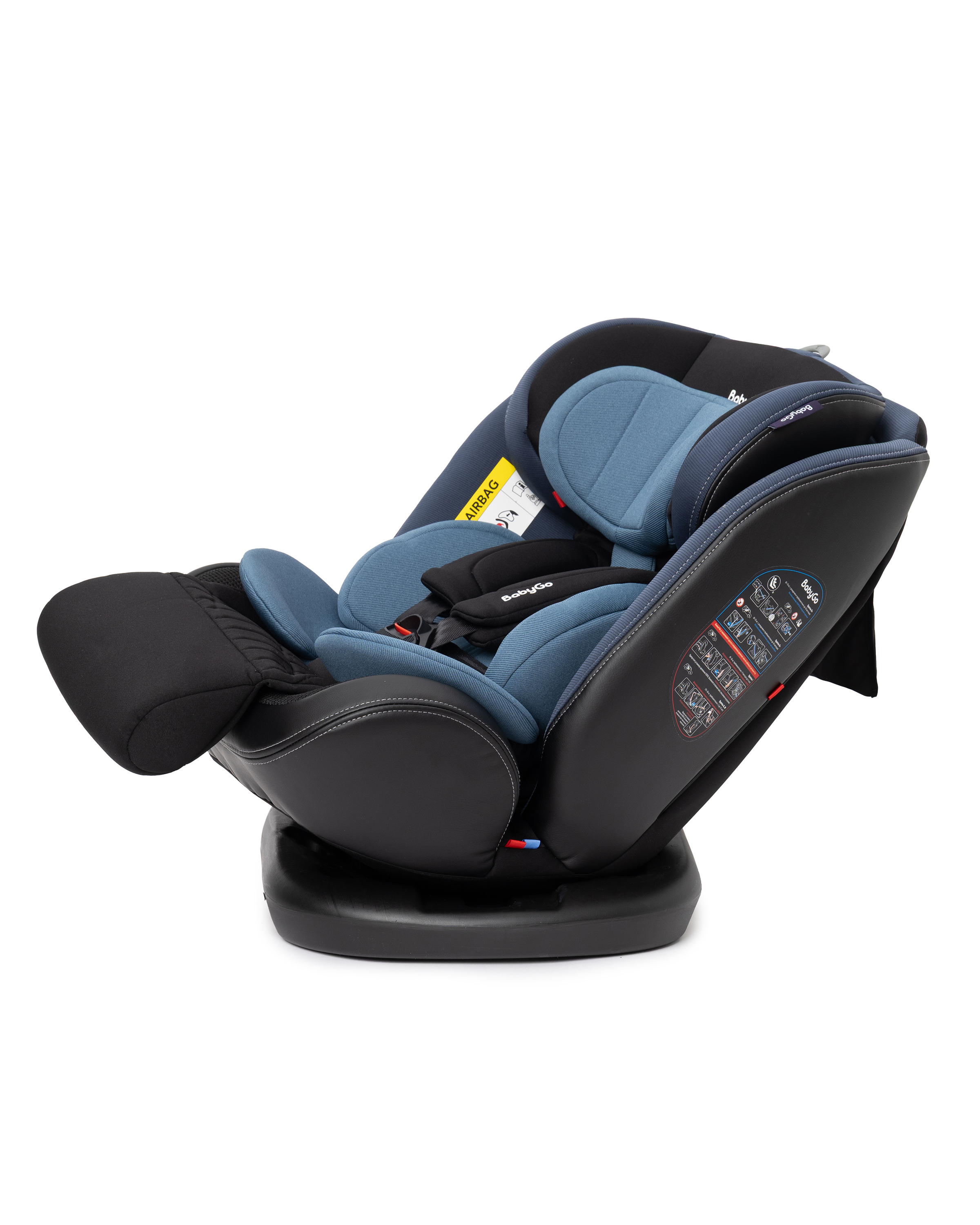 Автокресло BabyGo Multi-Stage New Isofix 0+/1/2/3 (0-36 кг) синий - фото 18