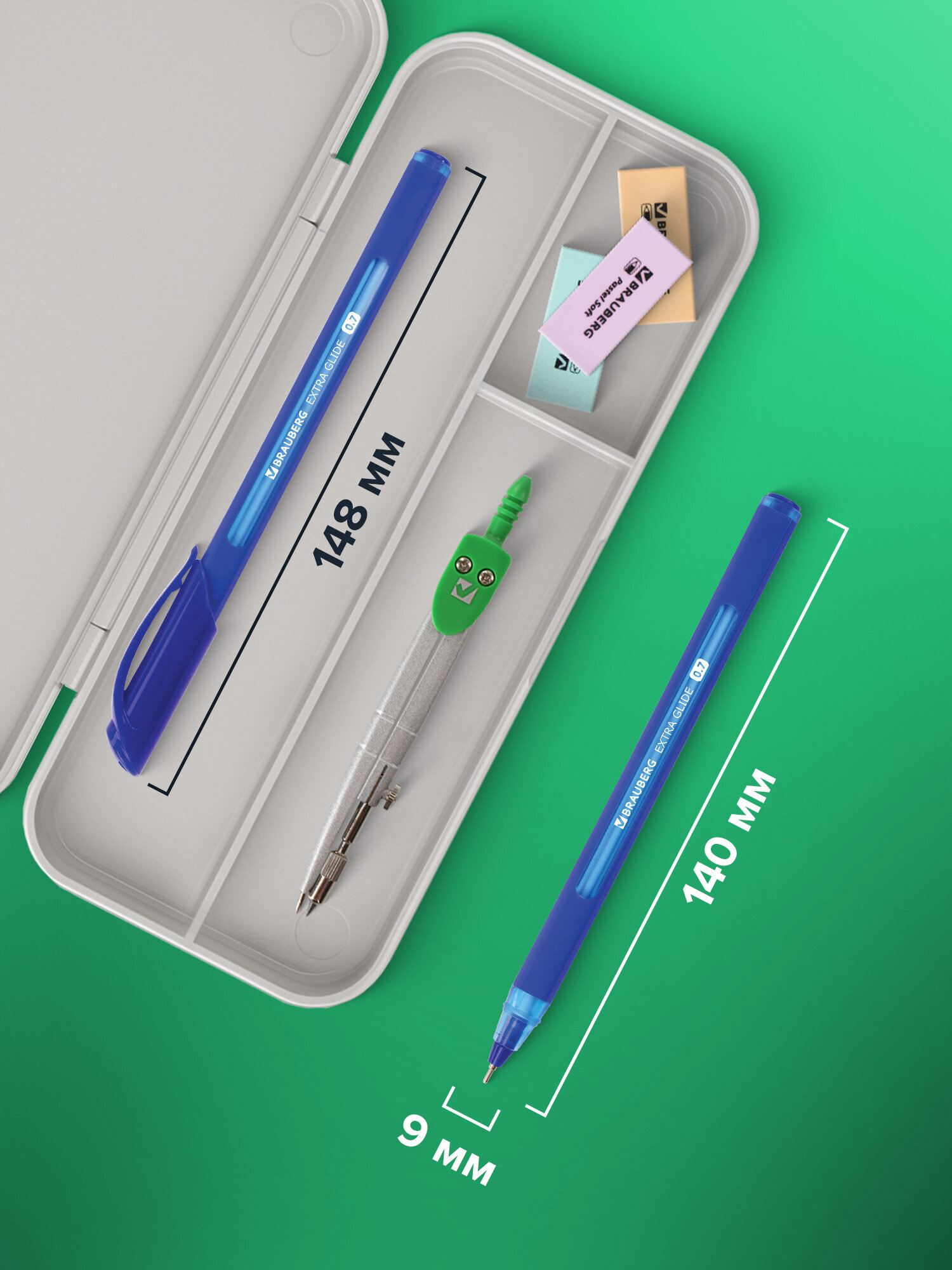 Ручка шариковая Brauberg 12 шт. - фото 4