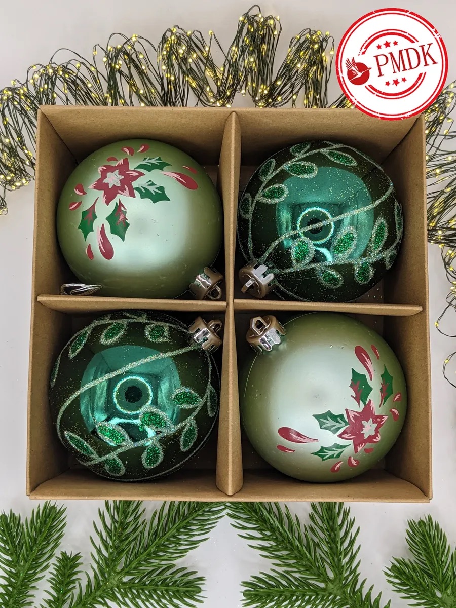 Набор шаров Kaemingk зеленый - фото 1