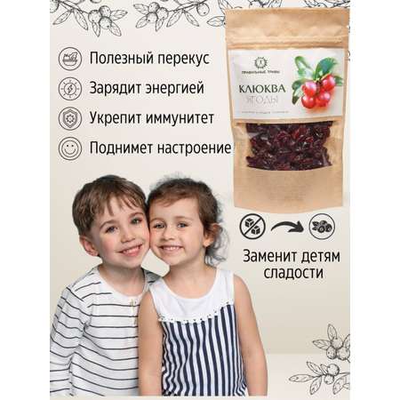 Клюква ПРАВИЛЬНЫЕ ТРАВЫ вяленая