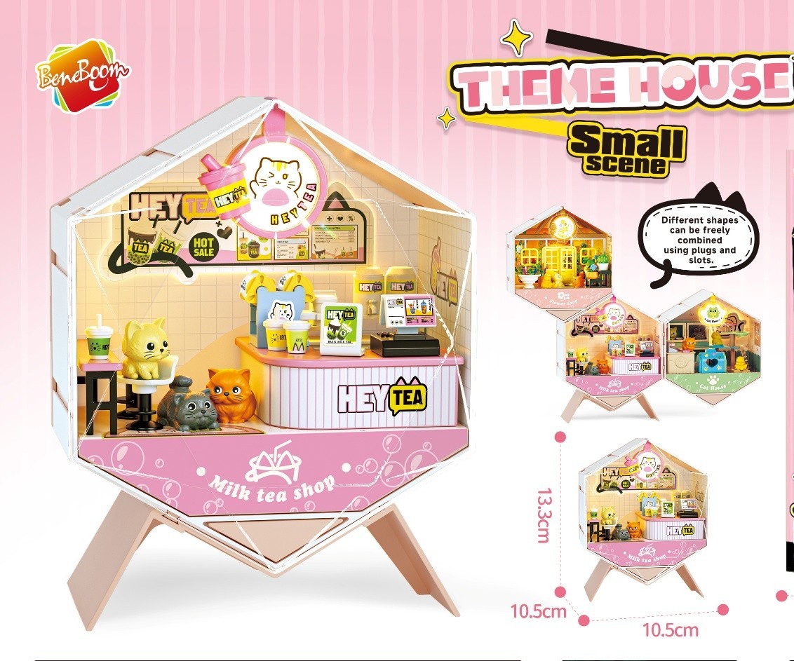 Конструктор KiddiePlay Домик с 3 котиками - фото 2