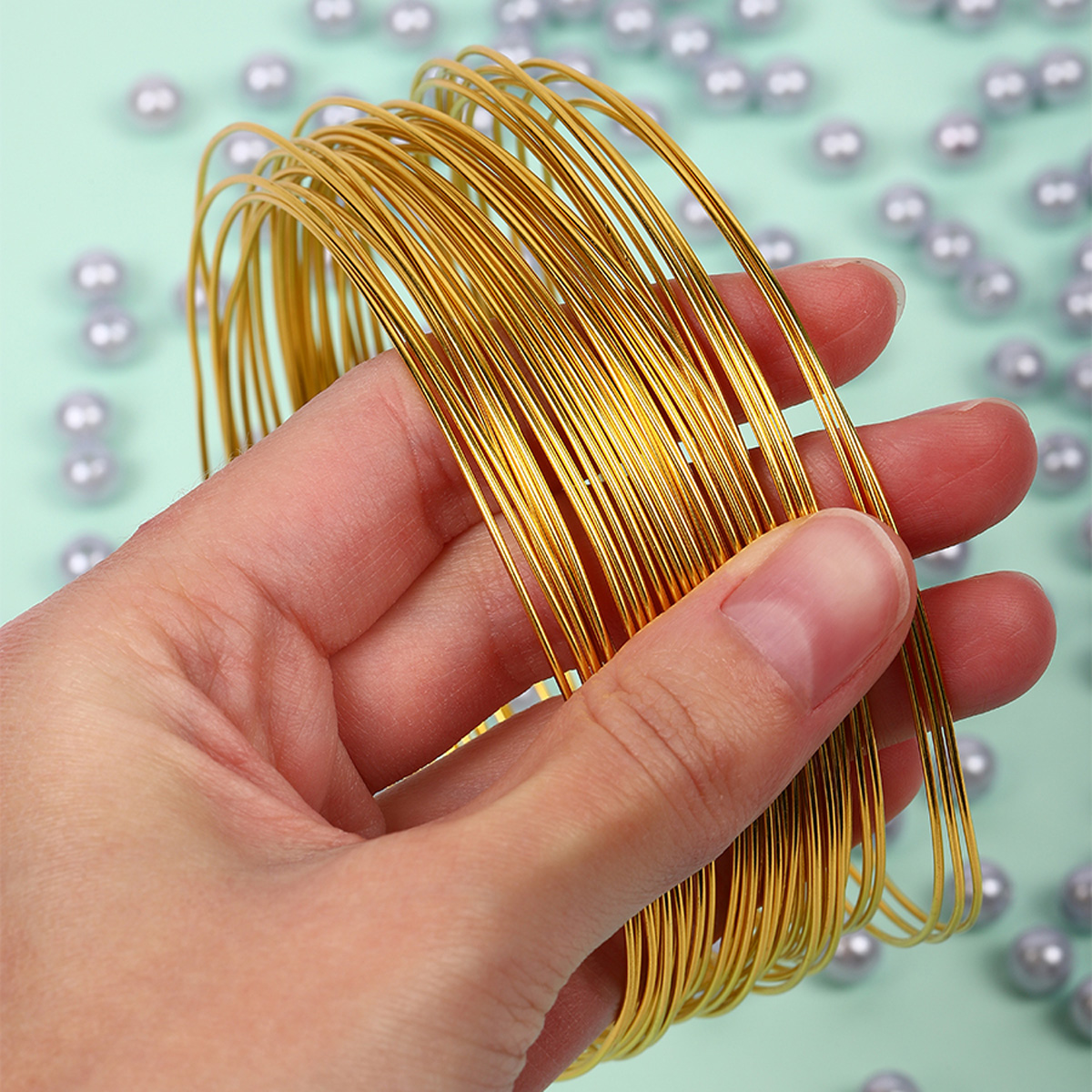 Проволока Magic 4 Hobby Ø 1мм цвет золото рул.10м - фото 3