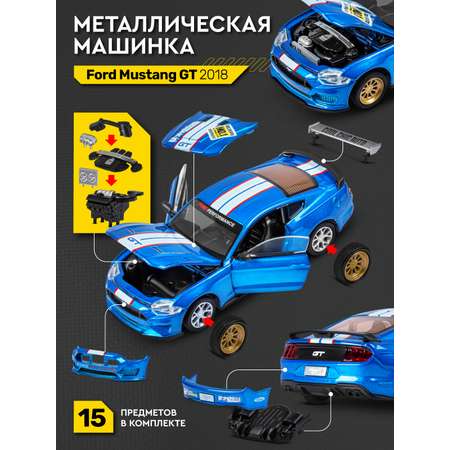 Автомобиль AUTODRIVE Ford Mustang Сборная модель 1:42