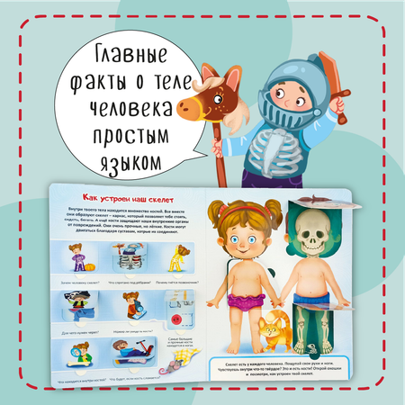 Книжка для малышей BimBiMon с окошками. Моя первая анатомия Виммельбух