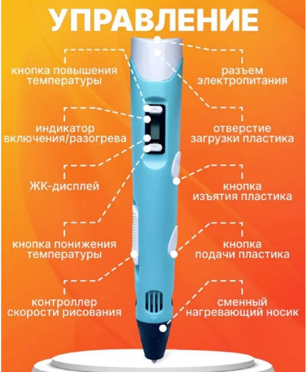 3D ручка ТОТОША в ассортименте - фото 8