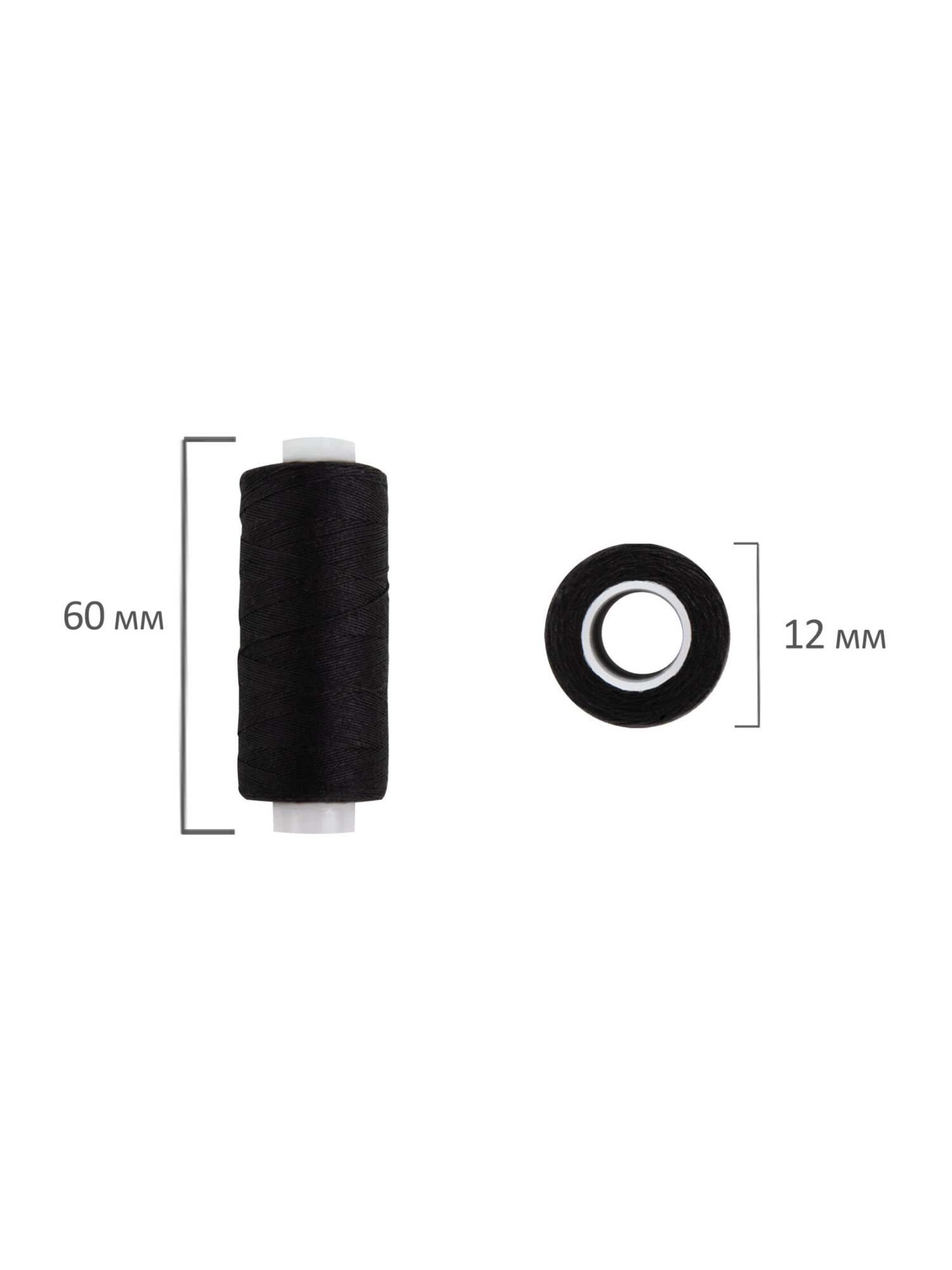 Нитки для шитья Develia армированные 40ЛШ 200 м швейный набор 20 штук с иголками белые черные - фото 8