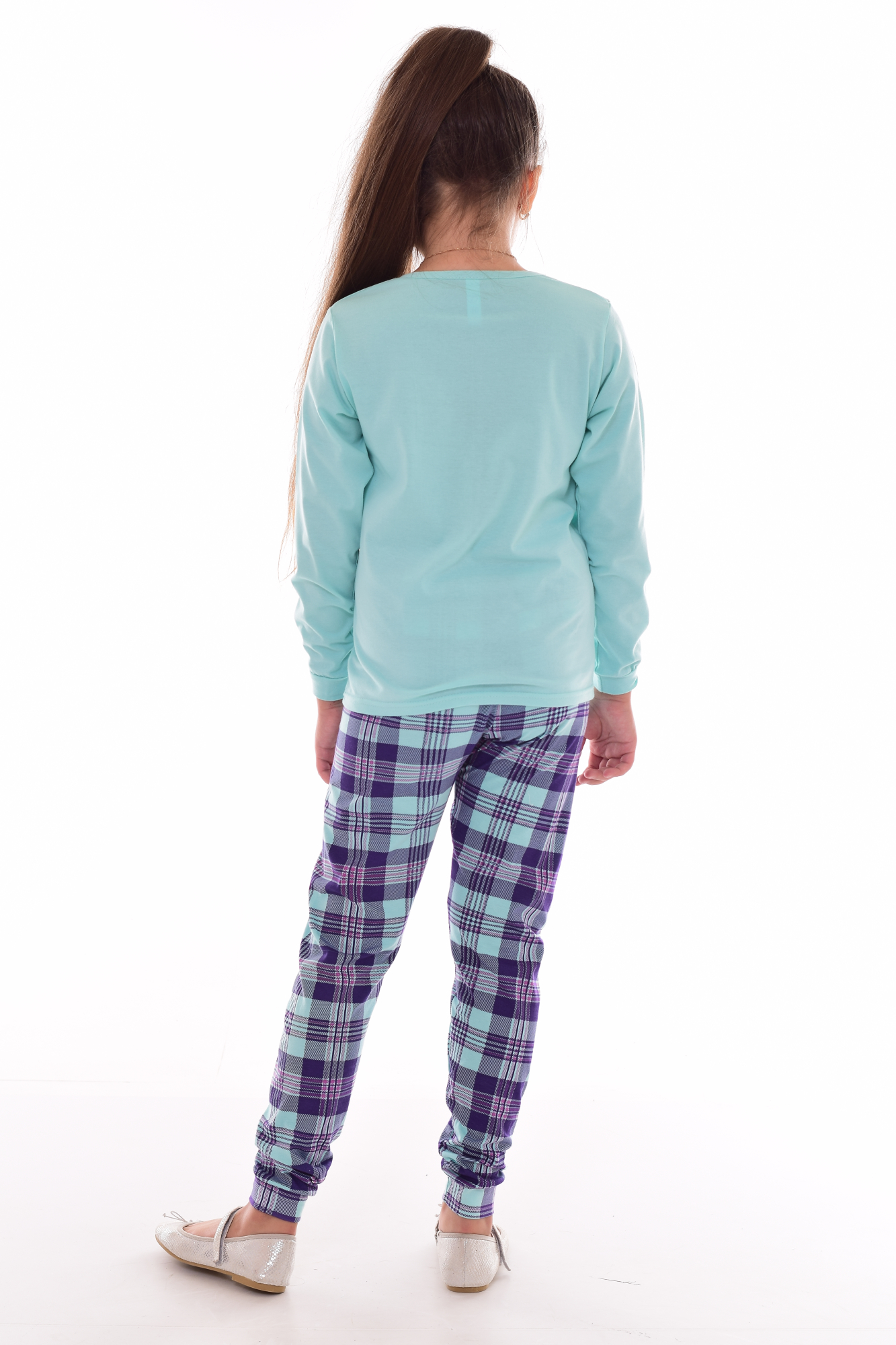 Пижама Новое кимоно 7-251б (ментол) Единорог - фото 3