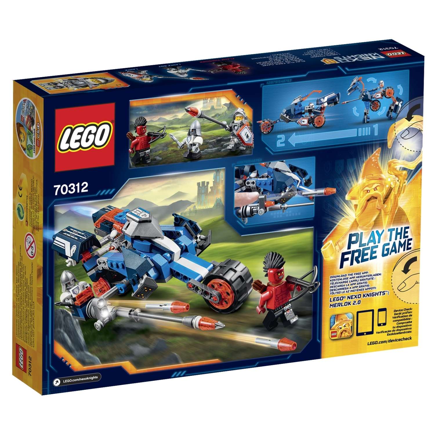 Конструктор LEGO NEXO KNIGHTS блочный - фото 3