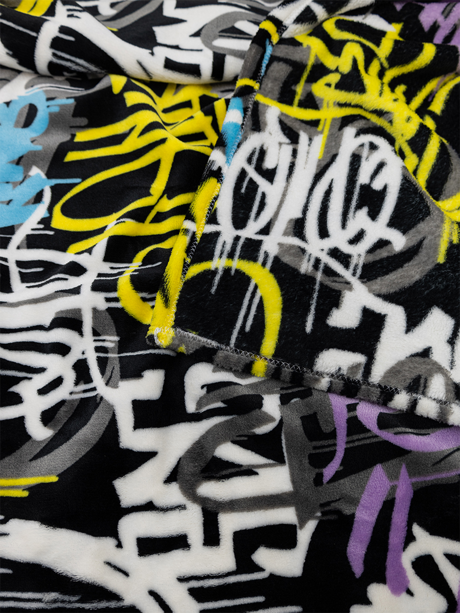 Покрывало BRAVO Граффити 150 x 200 см велсофт - фото 4