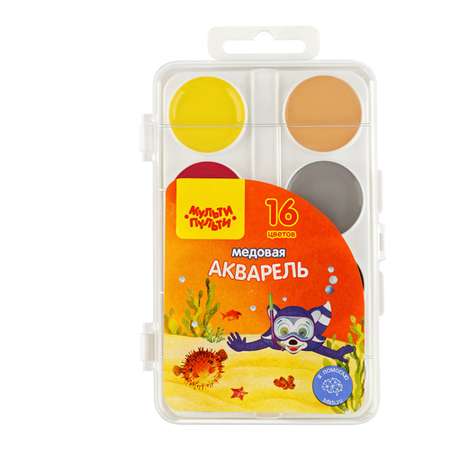 Краски акварель Мульти Пульти 16 цв.