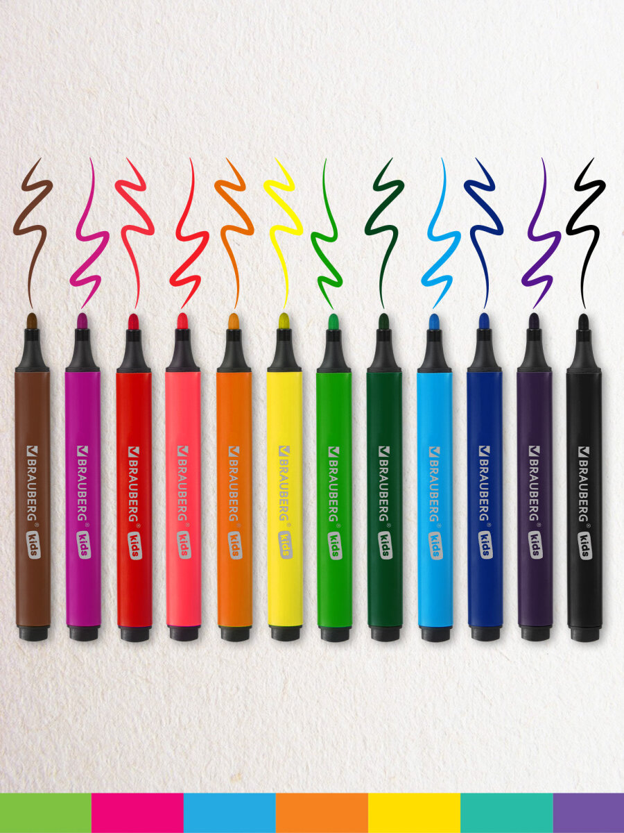 Фломастеры Brauberg 12 цв. - фото 3