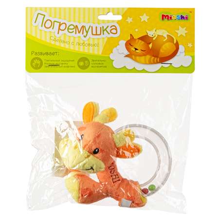 Игрушка Mioshi погремушка Милый зверёк