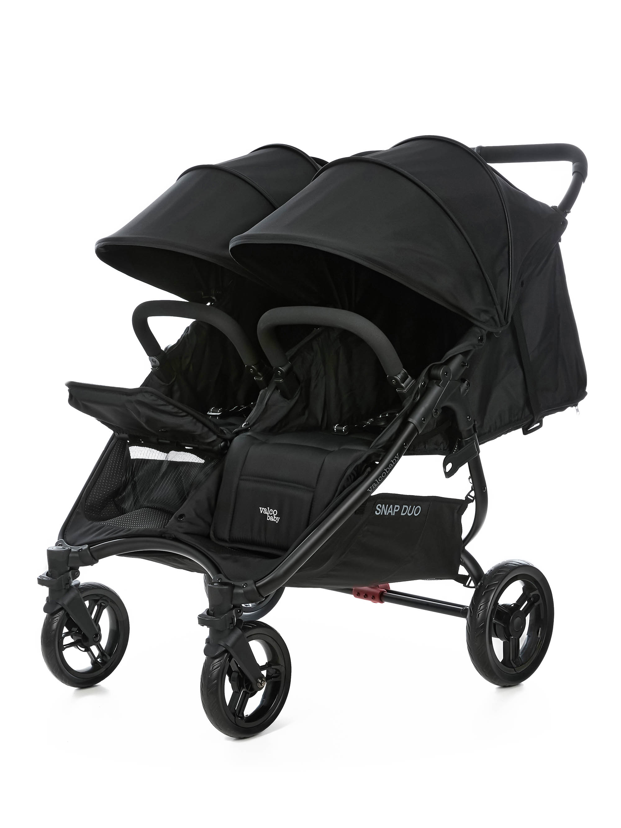 Коляска прогулочная для двойни Valco baby Snap Duo Flatt Matt черный - фото 21