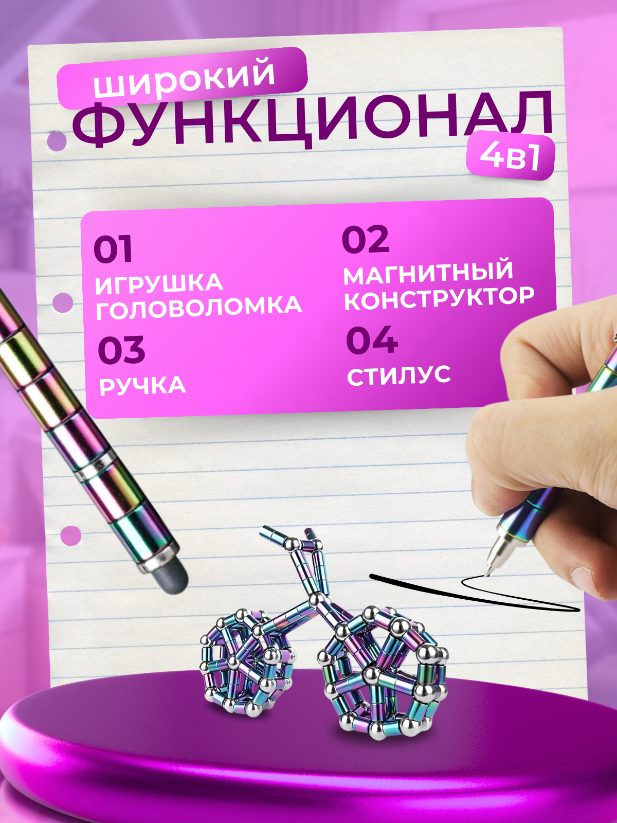 Ручка гелевая РИСОВАКИ 1 шт. - фото 2