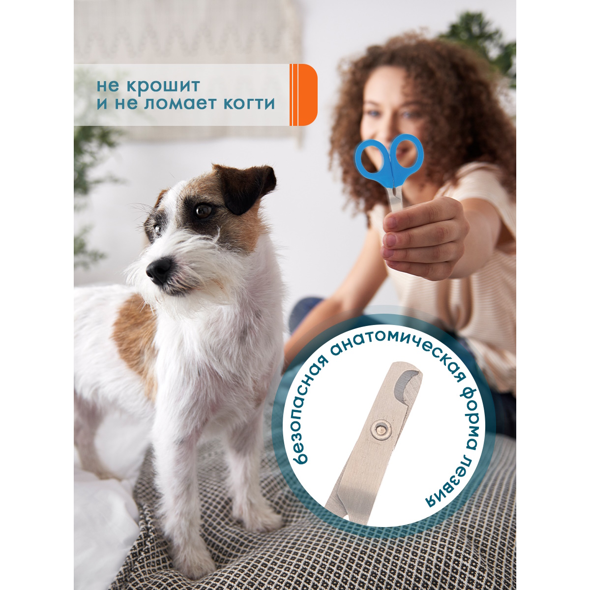 Когтерез-ножницы для животных DeLIGHT малый загнутый 3902 - фото 3